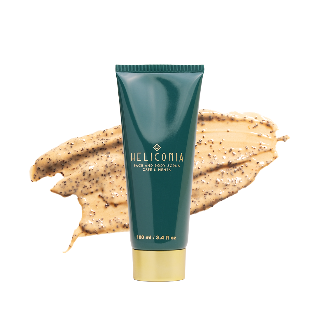 HELICONIA FACE & BODY SCRUB CAFÉ & MENTA